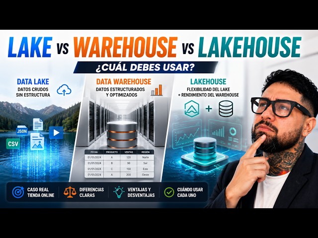 Diferencias entre Data Lake vs Warehouse Vs Lakehouse