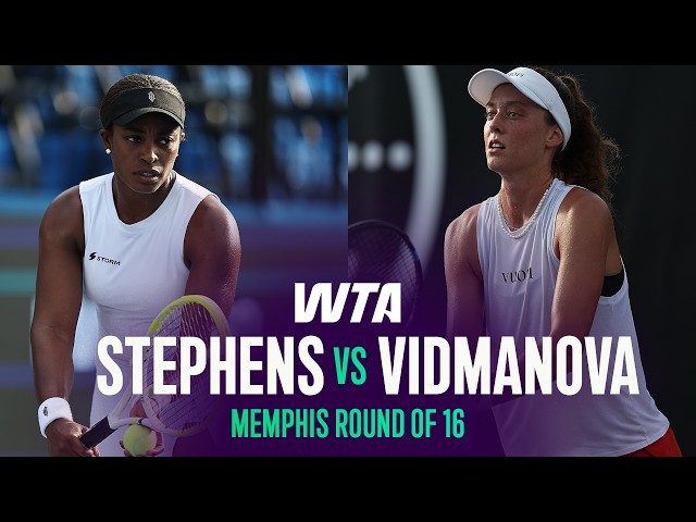 Sloane Stephens vs. Darja Vidmanova | 2026 Memphis Round of 16 | WTA Match Highlights