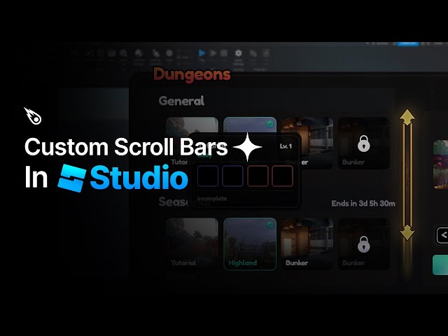 How To Make Custom Scroll Bars in Roblox Studio