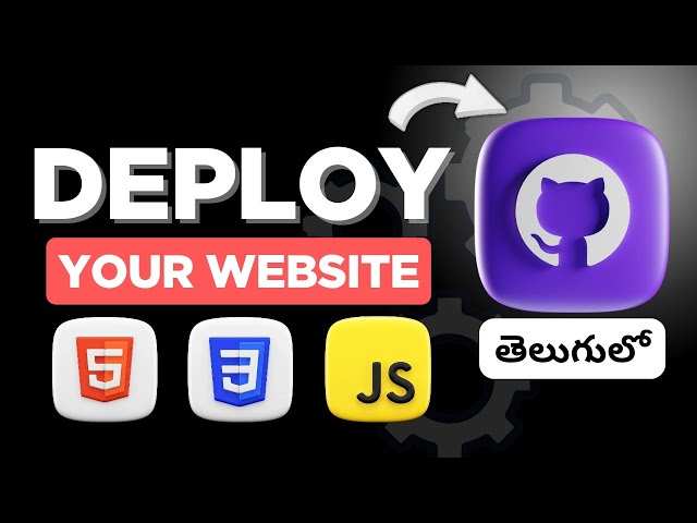 Deploy Your Website for Free Using GitHub Pages in Telugu