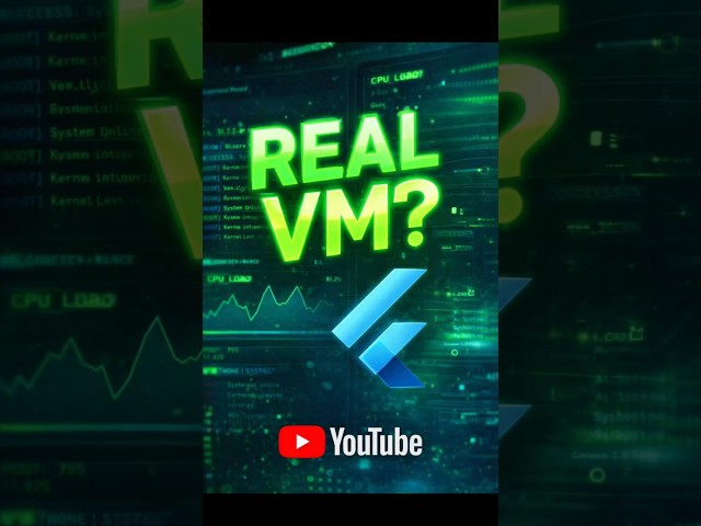 Flutter se Virtual Machine control? 😈 Fake but looks REAL! #flutter #hacker