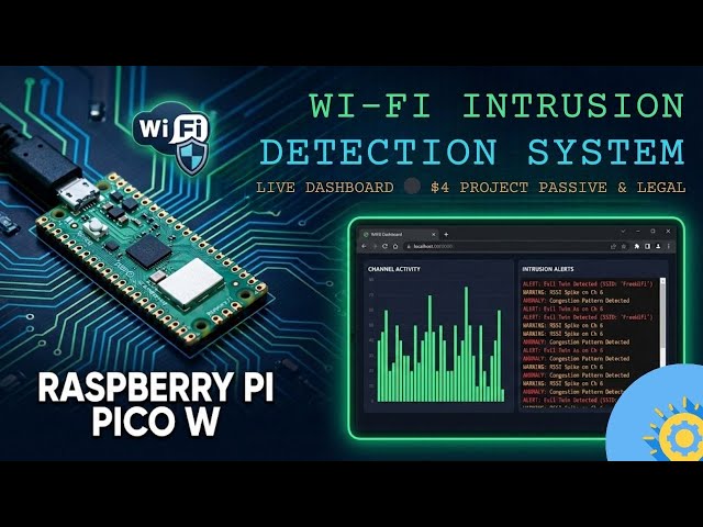 Wi-Fi Intrusion Detection System on Raspberry Pi Pico W | Embedded Cybersecurity Project