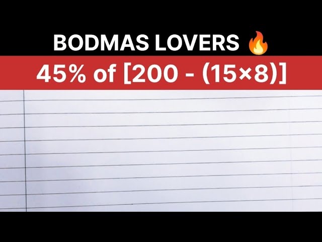 Basic BODMAS Rule Explained | Easy Maths Tricks for Beginners |