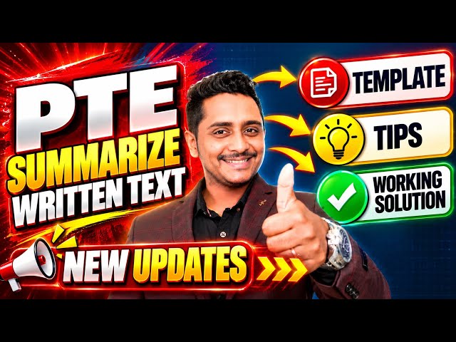 PTE Summarize Written Text NEW UPDATE 🚨 | Templates, Tips & Working Solution