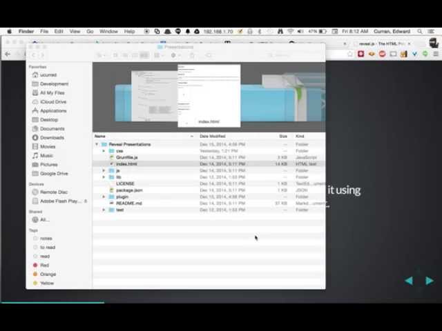 HTML5 Presentations in Markdown and Reveal.js