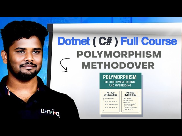Dotnet C# free course 2026 | Ep 30 | C# polymorphism methodover loading in Tamil