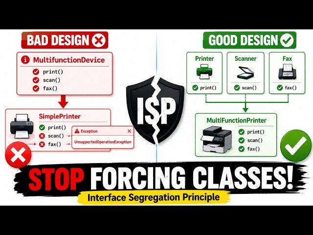 Interface Segregation Principle (ISP) Explained in Java | SOLID Principles Made Simple