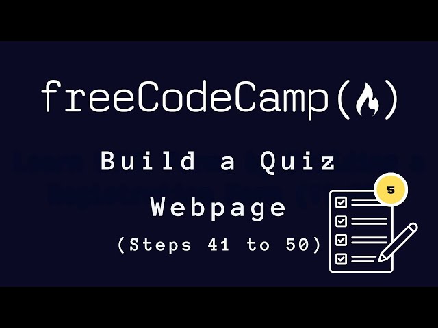 freeCodeCamp - Build a Quiz Web Page (41-50)