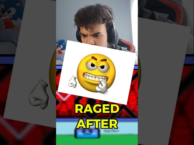 I RAGED after FAILING at 98% on DEATH MOON 😡 | Geometry Dash Rage Moment | GD |  #geometrydash #gd