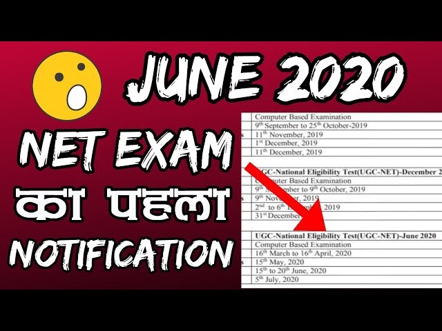 UGC NET June 2020 Exam Date, Application Form Date, Admit Card Date and Result Date announced