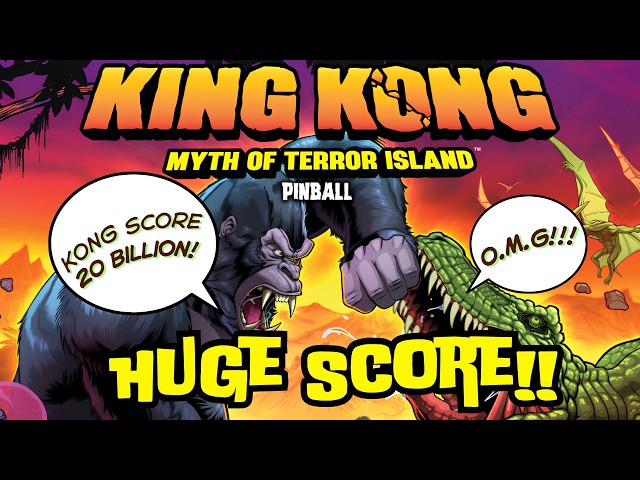 MASSIVE 20 Billion Point King Kong Pinball GRAND CHAMP and TUTORIAL.