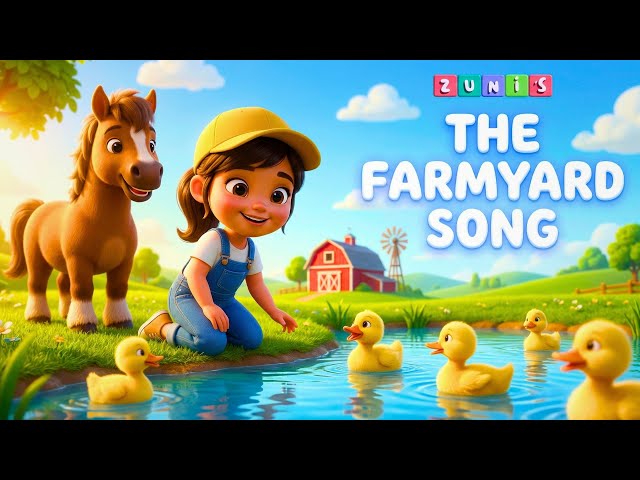 Happy Farm Song | Animals and Farm Song for Kids | Zuni World Nursery Rhymes