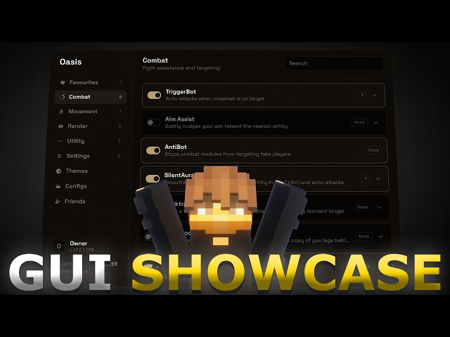 Oasis Client *NEW* GUI Showcase (Undetected)