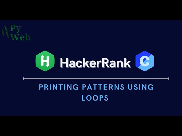 10. Pattern Printing in C | HackerRank - C - Solutions