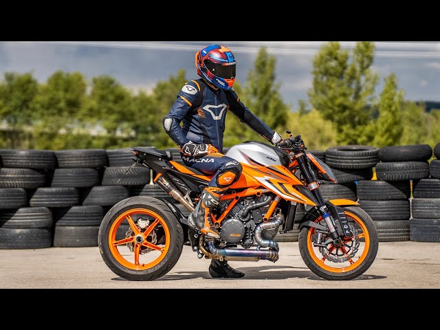 KTM 1290 SUPER DUKE R EVO 2022 -  acceleration test 0-200km/h & time attack | RokON VLOG #131