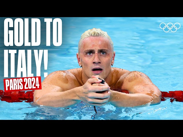 Nicolo Martinenghi Storms to Gold! 🥇🇮🇹 | 100m Breaststroke Final | Paris 2024