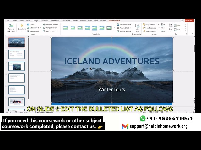 Shelly Cashman PowerPoint 365 | Module 1: SAM Project B
