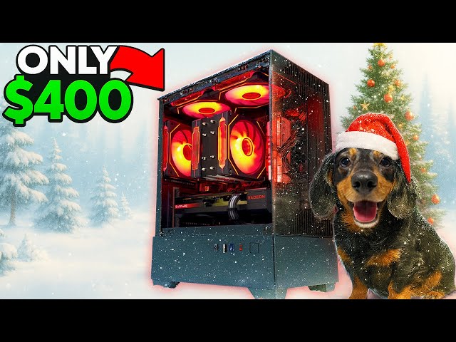 We Built the BEST $450 All AMD Gaming PC for Christmas… Was It Worth It?