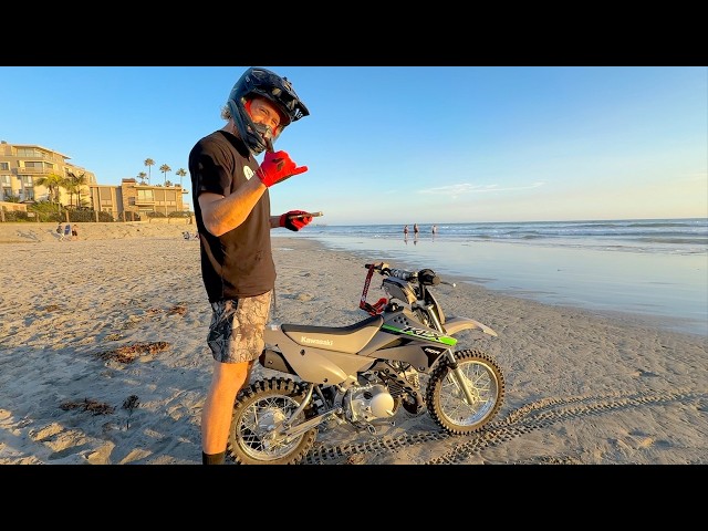 Pit Bikes Ride To The Beach!