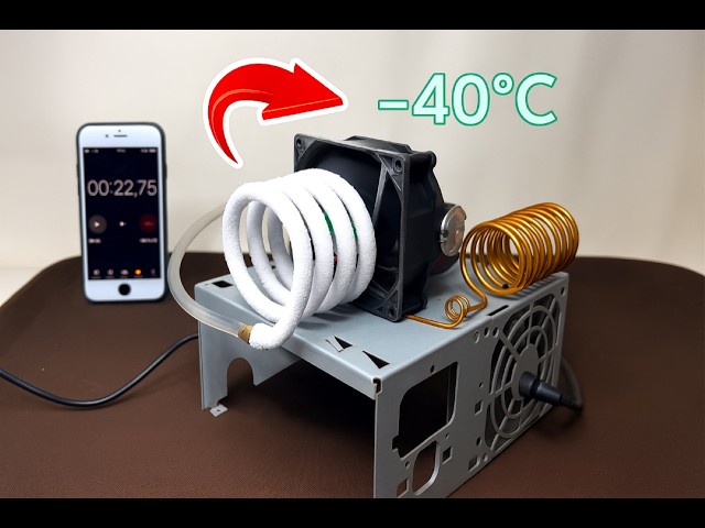 Cooler X ❄️ | ¡Aire acondicionado casero que enfría hasta -40 °C! (Proyecto DIY fácil)