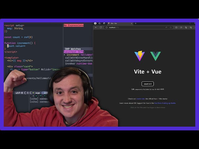 How to Debug Vue/React/JS in the Browser Using Neovim