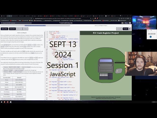 freeCodeCamp - Pt31 JavaScript Algorithms and Data Structures | Sept 13 24 Study Session 1