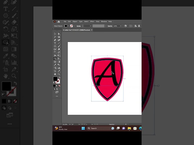Professional logo design || A Logo Design illustrator || #shorts