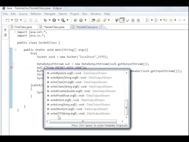 Java programming part 49 Java  Sockets 2 : DataInputStream DataOutputStream