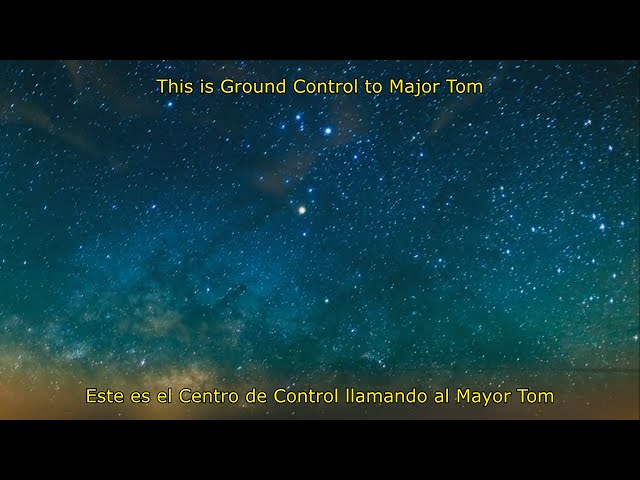 Space Oddity, David Bowie (Subtítulos Español-Inglés)