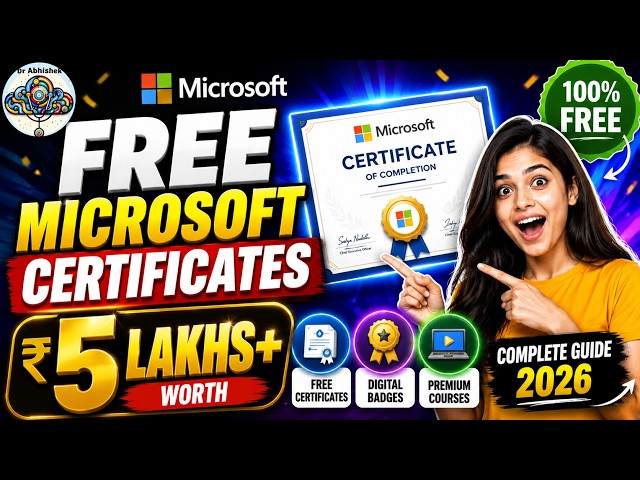 Microsoft is Giving Away FREE Certificates,Courses Worth ₹5,00,000+ | Complete Guide 2026