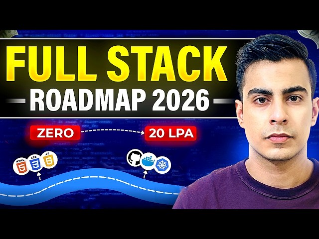Complete Full Stack Roadmap 2026 for Beginners | MERN + Next.js + AI