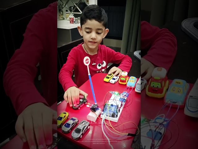 Parking sensor #kidsvideo #experiements #kids #arduino