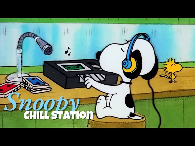[𝐫𝐞𝐥𝐚𝐱𝐢𝐧𝐠 𝗽𝗹𝗮𝘆𝗹𝗶𝘀𝘁] Snoopy’s Chill Station 📼🎧 Jazz Spot for Positive Vibes Gang | Music to Relax