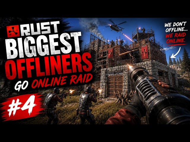 RUST - BIGGEST OFFLINERS GO ONLINE RAID #4