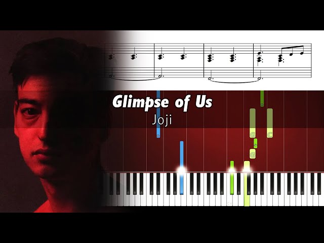 Joji - Glimpse of Us - ACCURATE Piano Tutorial + SHEETS