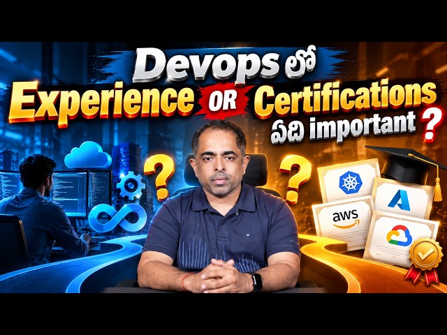 DevOps లో Experience OR Certifications ఏది important? | Multi Cloud Training Institute In Hyderabad