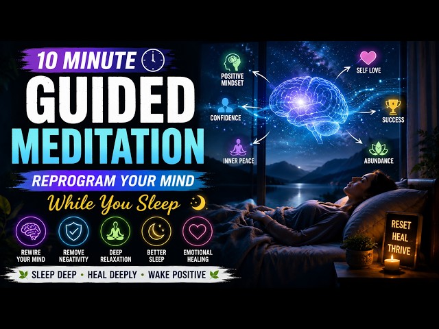 10 Minute Guided Meditation 🌙 Reprogram Your Mind While You Sleep