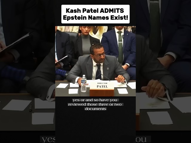 Kash Patel ADMITS Epstein Names Exist!