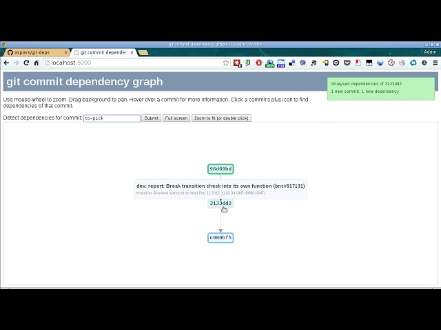 easy backporting of git commits using git-deps