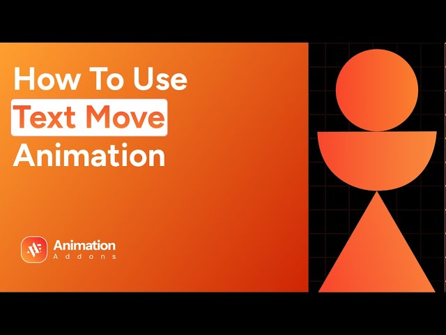 Text Move Animation in WordPress Using Animation Addons Without Coding