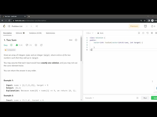 1 - Two Sum (LeetCode)