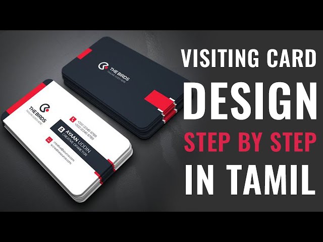 Visiting Card Designing Photoshop Tutorial | Photoshop Tutorial in Tamil