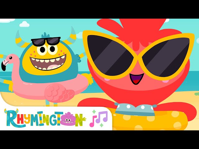 Let's Go To The Beach | Monster Song for Kids | Rhymington Square