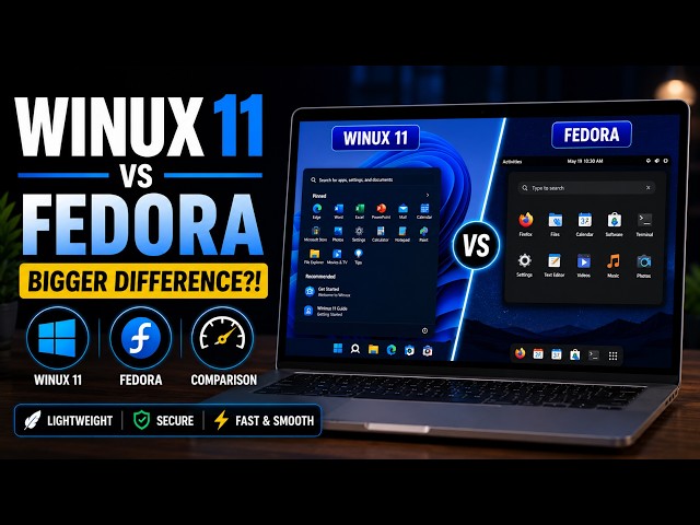 WINUX 11 vs Fedora… One BIG Performance Surprise!