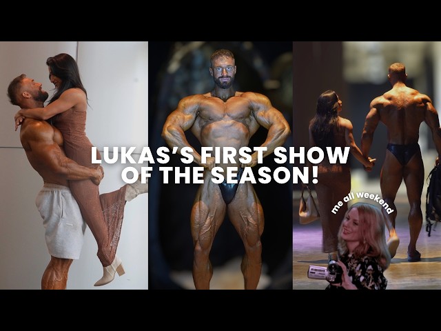 being a stage mom at my bf’s bodybuilding show | ifbb classic physique
