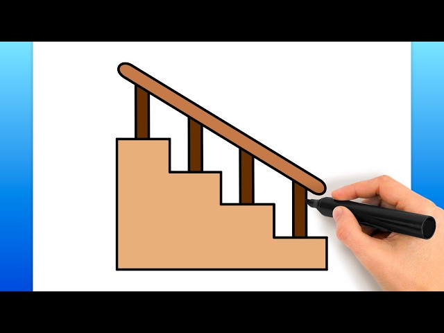 How To Draw Stairs (Easy Drawing Tutorial)