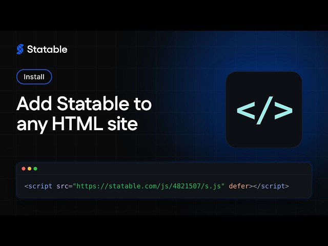 How to add Statable to any HTML website
