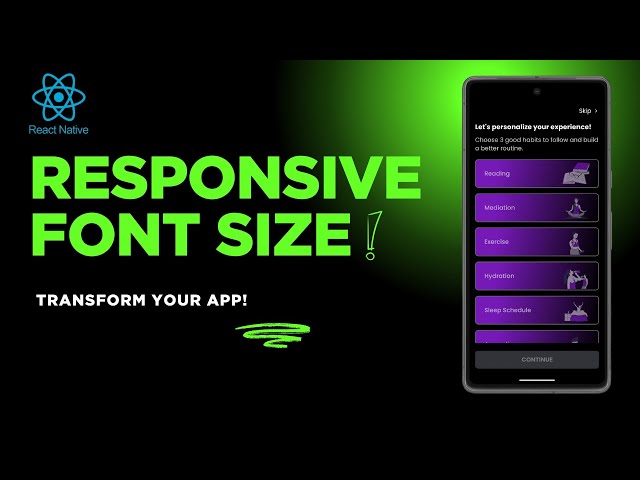 🔥 Make Font Size Responsive in React Native (iOS & Android) | No More UI Breaks!