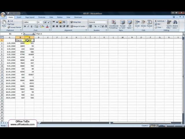 How to apply filter to a column? | Excel 2007