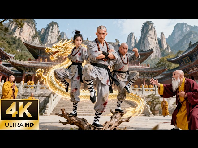 3 Shaolin‑Trained War Gods! First Time Down the Mountain, They Crush All Masters for Family Glory!